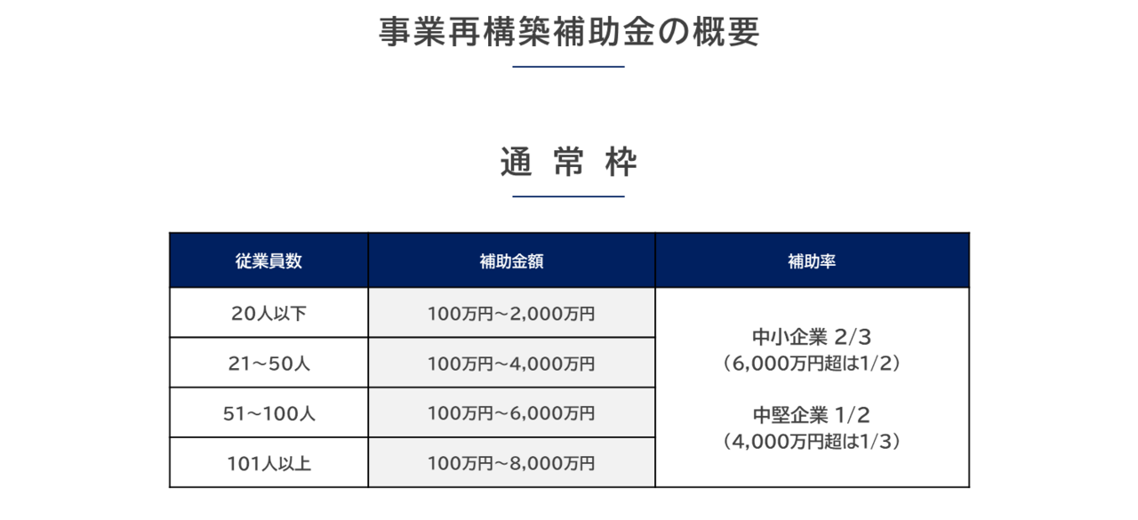 事業再構築補助金